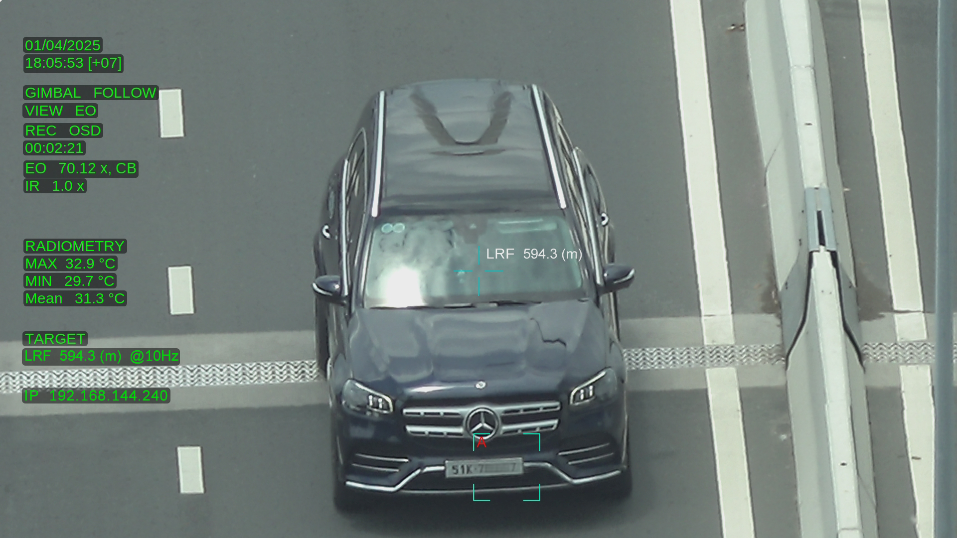 ORUS L Tracking mit Laser-Entfernungsmesser